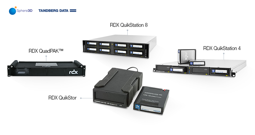 RDX QuadPAK™, RDX QuikStor, RDX QuikStation 8, RDX QuikStation 4